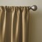 Threadmade Home Versailles Faux Silk Blackout Window Curtain, Gold - 52"W x 84"L